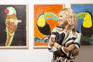 La Duquesa de Montoro aporta su granito de arena vendiendo sus cuadros con un fin solidario