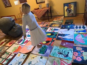 La hija de la Duquesa de Alba ha pintado mucho durante el confinamiento