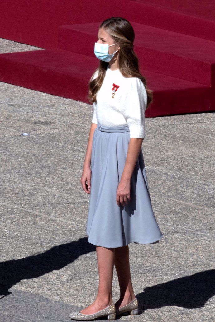 Leonor en el último desfile de las Fuerzas Armadas