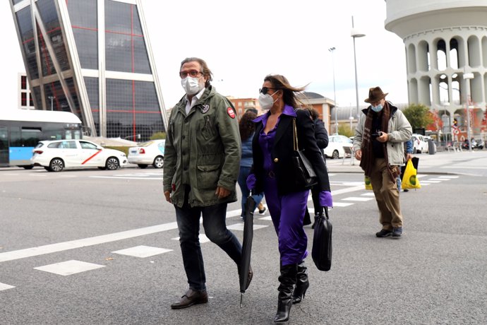 Pepe Navarro a su llegada a los juzgados