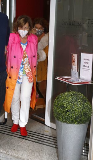 Teresa Campos  sale de hacerse la prueba del Covid