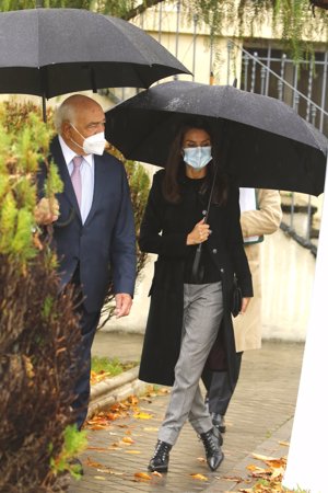 La Reina Letizia a su llegada a la sede de la FAD