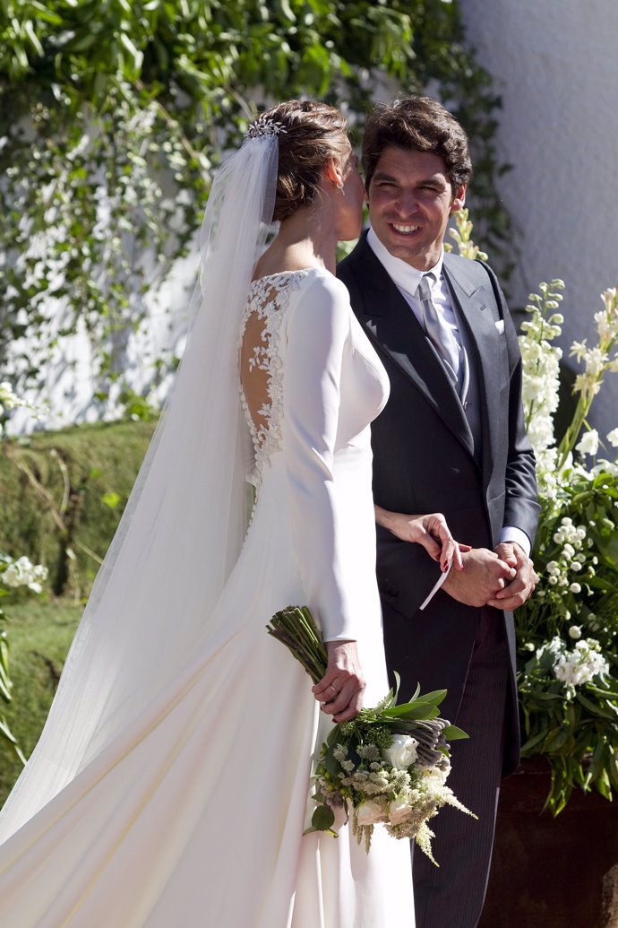 Eva y Cayetano, radiantes de felicidad