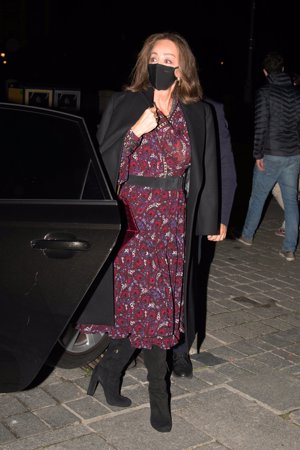 Isabel Preysler, a su llegada al Teatro Real