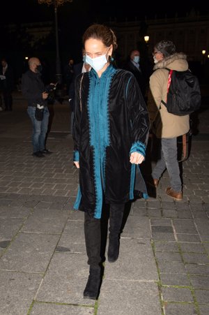 Blanca Suelves a su llegada al Teatro Real