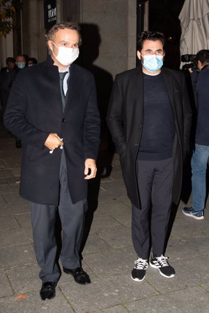 Emiliano Suárez, con un amigo