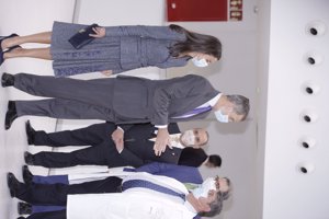 Los Reyes durante la inuaguración del Nuevo Hospital Universitario de Toledo