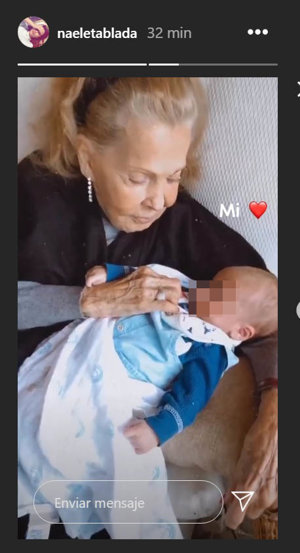 Historia compartida en Instagram por Naele Tablada