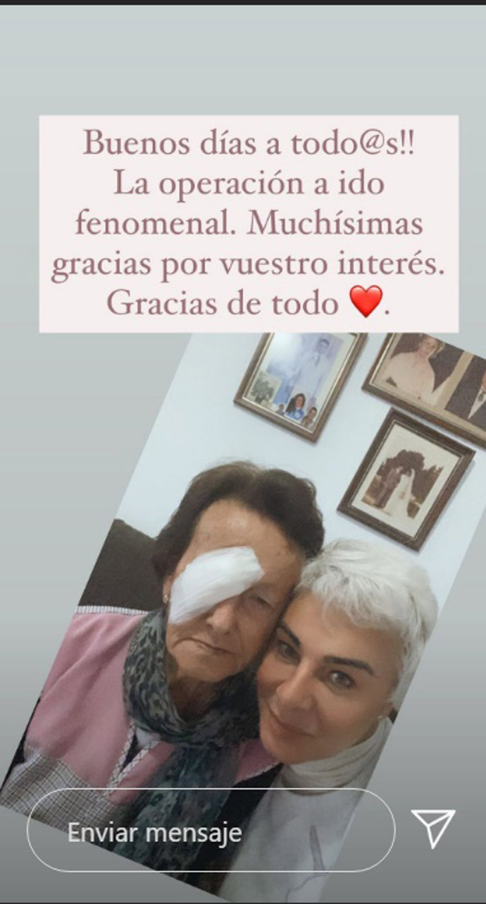 Ana María Aldón y su madre