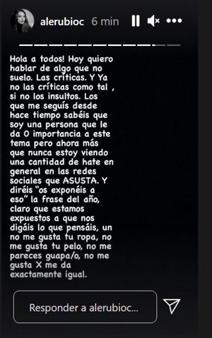 Alejandra Rubio ha estallado en redes sociales