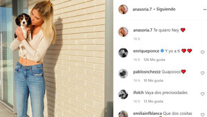 Imagen compartida por Ana Soria en Instagram y comentada por Enrique Ponce