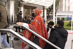 Rafael Amargo  a su llegada a los juzgados