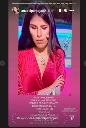Historia compartida por Anabel Pantoja en su cuenta de Instagram