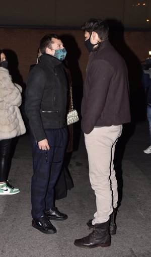 Diego Matamoros, conversando con su cuñado Benji Aparicio