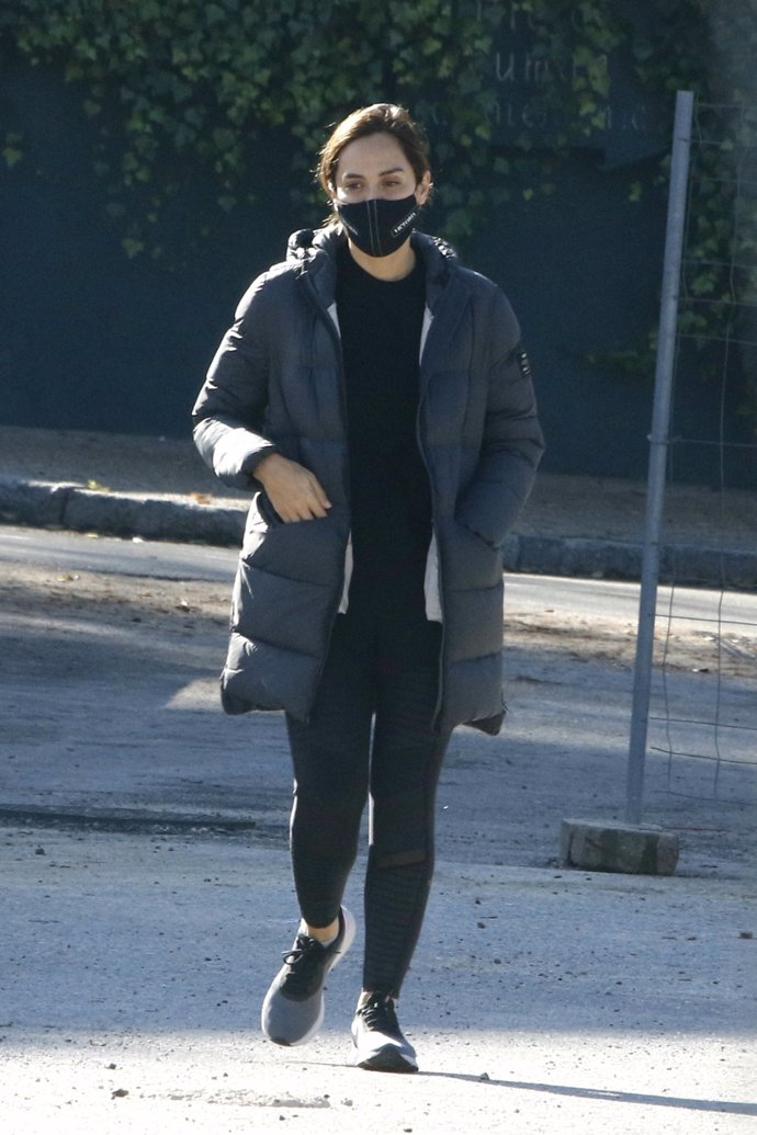 Tamara, con look deportivo