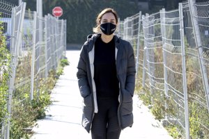 Tamara, con un look cómodo e informal