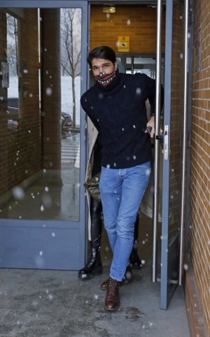 María Pombo y Pablo Castellano, sus fotografías bajo la nieve en su primera salida sin Martín