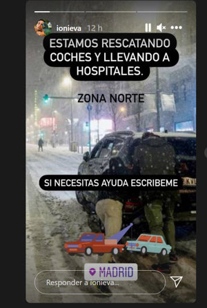 Historia compartida por Iñigo Onieva en su cuenta de Instagram