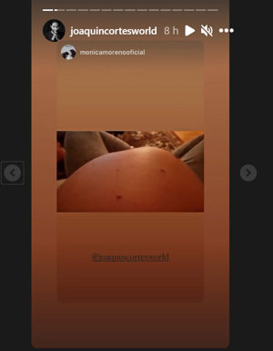 Joaquín Cortés ha mostrado lo movidito que es su bebé, que está a punto de nacer