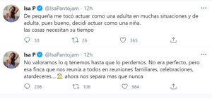 Tweets compartidos por Isa Pantoja