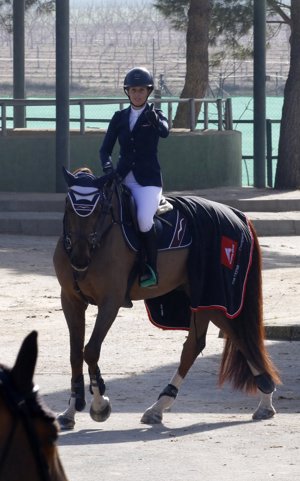 Carolina Aresu, en pleno concurso