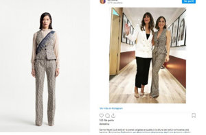 Tamara ha lucido un original look de Isabel Zapardiez