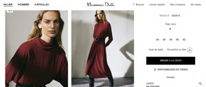 El vestido que ha lucido la Reina sigue disponible en la web de Massimo Dutti