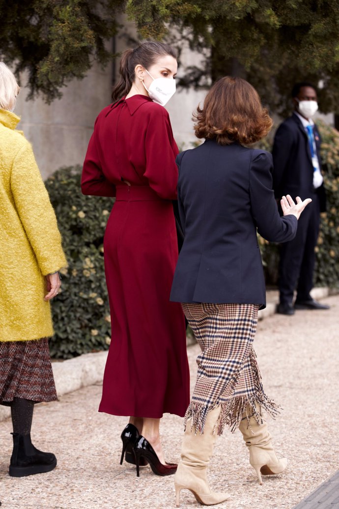 El favorecedor vestido de la monarca