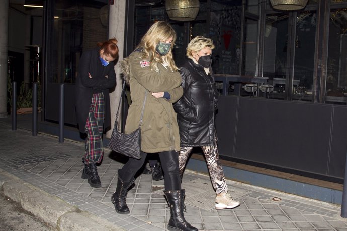 Terelu Campos y Alejandra Rubio de cena