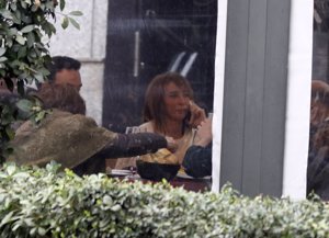 María Patiño comió en un conocido restaurante de la capital