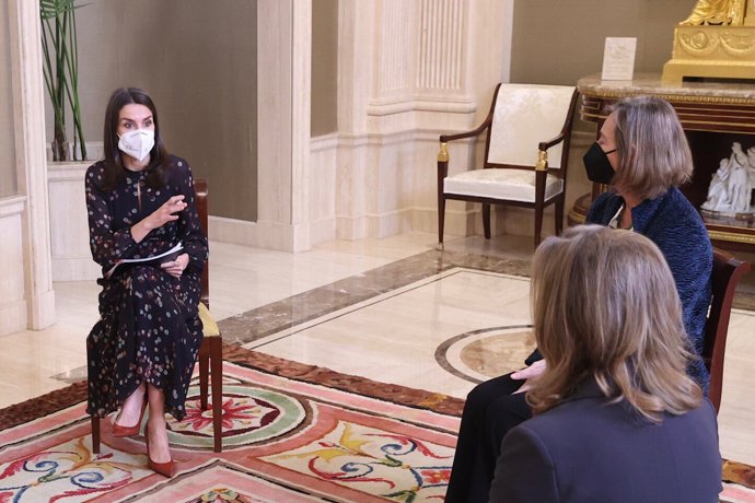 La Reina Letizia, muy expresiva