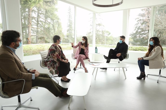 La Reina ha tenido un acto en Zarzuela