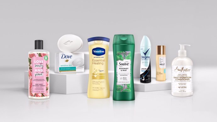 Diferentes productos Unilever