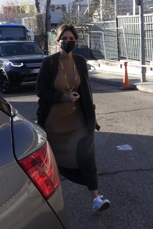 Sara Carbonero ha llevado a sus hijos al colegio esta mañana