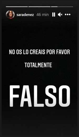 La artista ha desmentido su amistad con Iker en Instagram