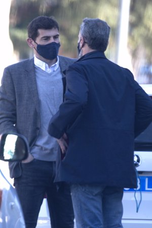 El exfutbolista, muy serio tras su separación