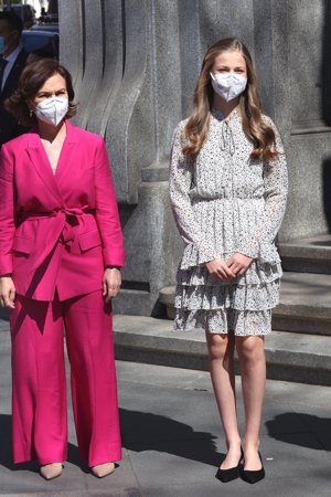 La Princesa Leonor, con Carmen Calvo