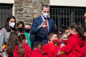 Los Reyes, muy cariñosos con niños