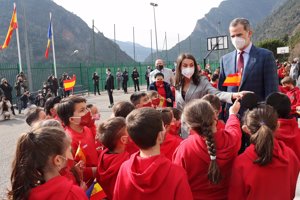 Los Reyes, muy cariñosos con niños