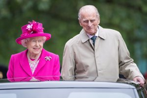 La reina Isabel II y el Duque de Edimburgo