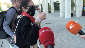 La tonadillera se mostró amable con la prensa en su reaparición 8 meses después