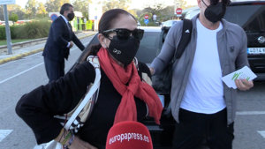 Isabel Pantoja ha viajado a Madrid para comenzar la grabación de su nuevo programa