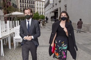 Amaia Salamanca y Rosauro Varo, a su llegada al teatro Real