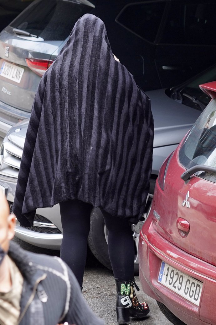 Raquel Mosquera a su llegada a casa