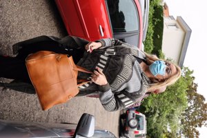 Raquel Mosquera, visiblemente recupera tras su brote psicótico