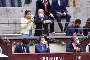 La pareja derrochó complicidad durante la corrida