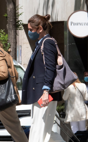 Lourdes Montes ha viajado a la capital por motivos profesionales