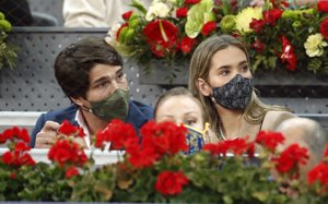 María Pombo y Pablo Castellano aparcaron por unas horas su faceta de papás para disfrutar del tenis