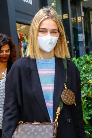 Laura, con un look sencillo pero ideal