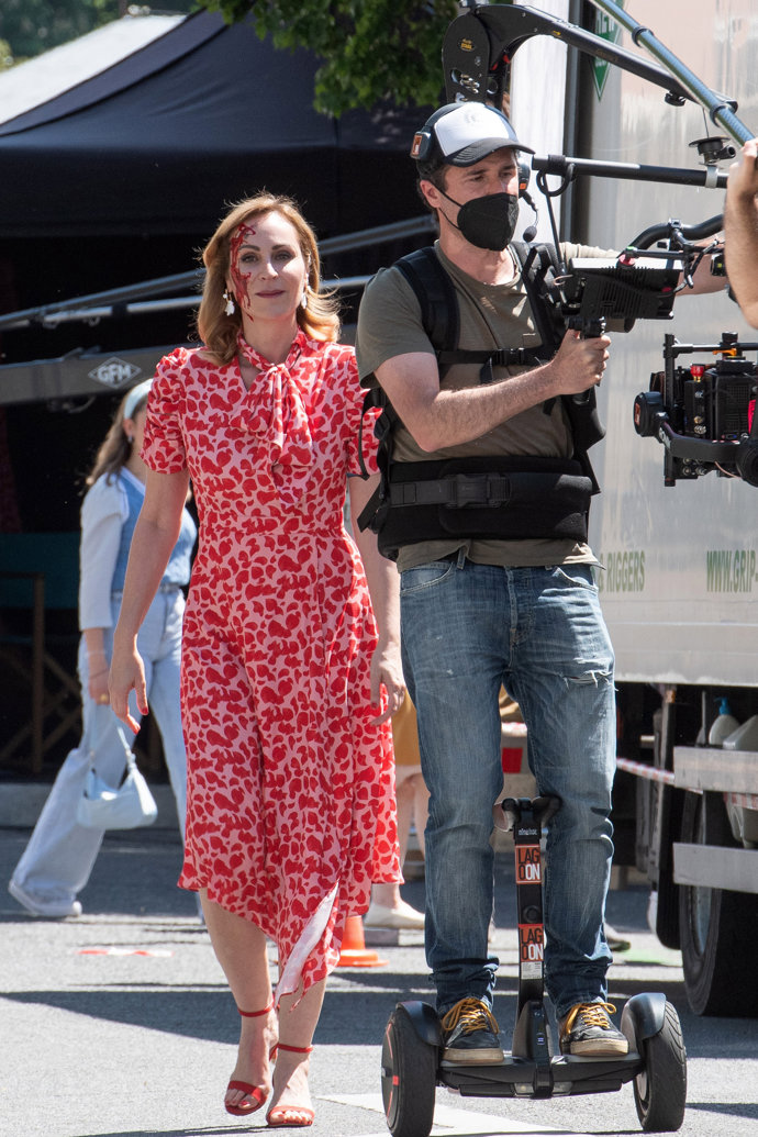 Ana Milán, en pleno rodaje